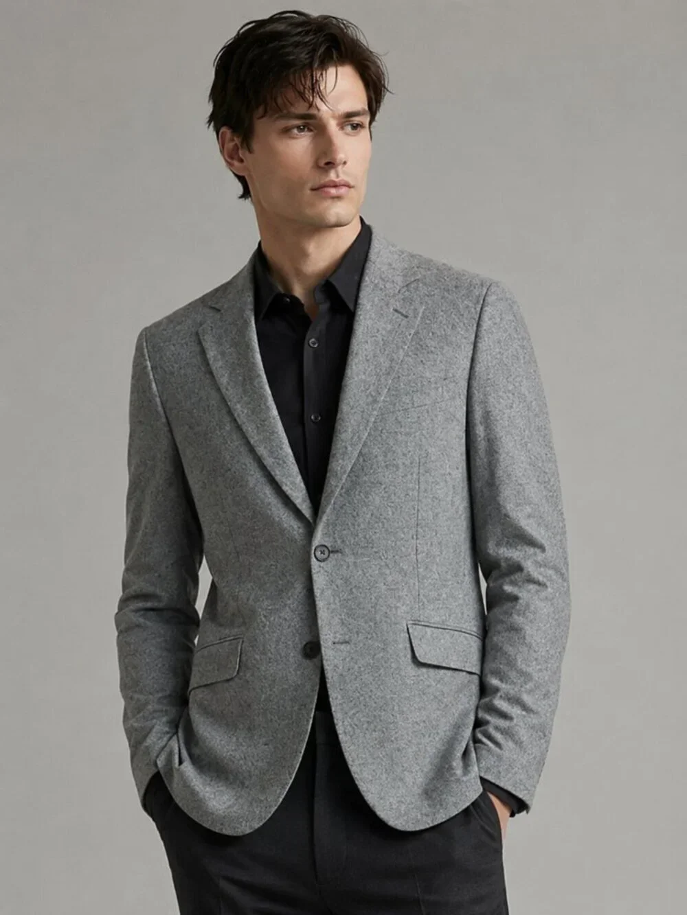 Oxford Woolrich Collection Blake Wool Blend‎ Blazer Grey